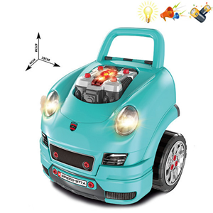 ماشین اسباب بازی ریموت دار موتور مستر Motor Master مدل کاپوت پورشه آبی Kids Engine Toy_اسباب بازی